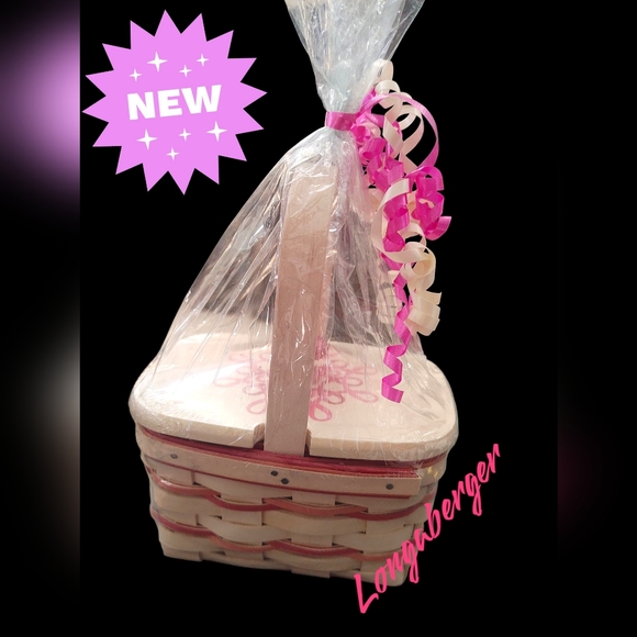 Longaberger american cancer society 2014 handmade basket new